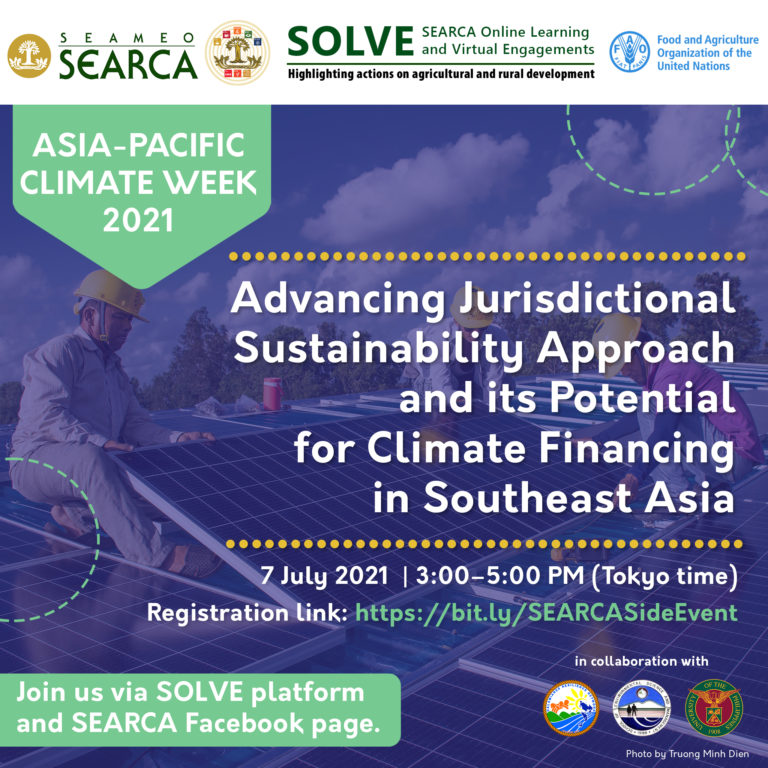 SEARCA Invites Everyone for the AsiaPacific Climate Week Celebration