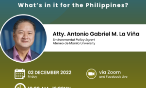Environmental policy expert Attorney Tony Laviña will discuss COP27 in the ‘ExChanges’